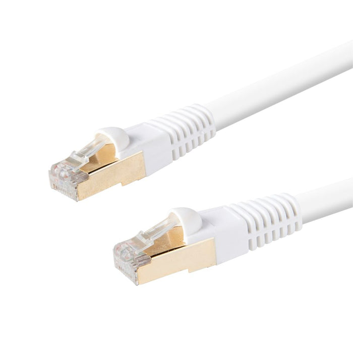 Kabel Ethernet RJ45 kat. 6 biały nieekranowany 0,5 m