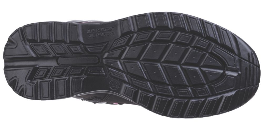 Buty robocze bezpieczne damskie bez elementów metalowych Amblers Lydia czarno-różowe rozmiar 3 (36)