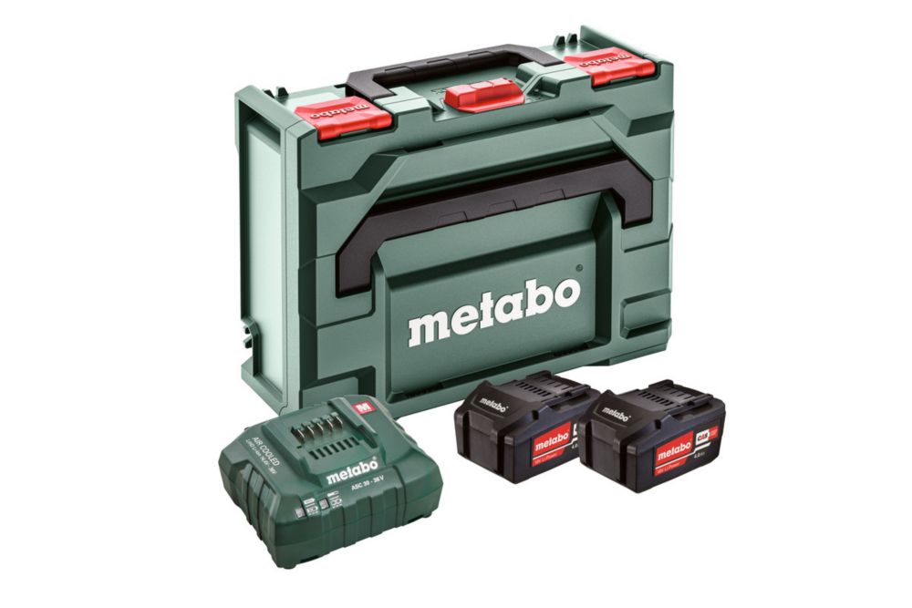 Metabo 18V Li-Ion CAS Battery Charger Set Pack — Screwfix EU