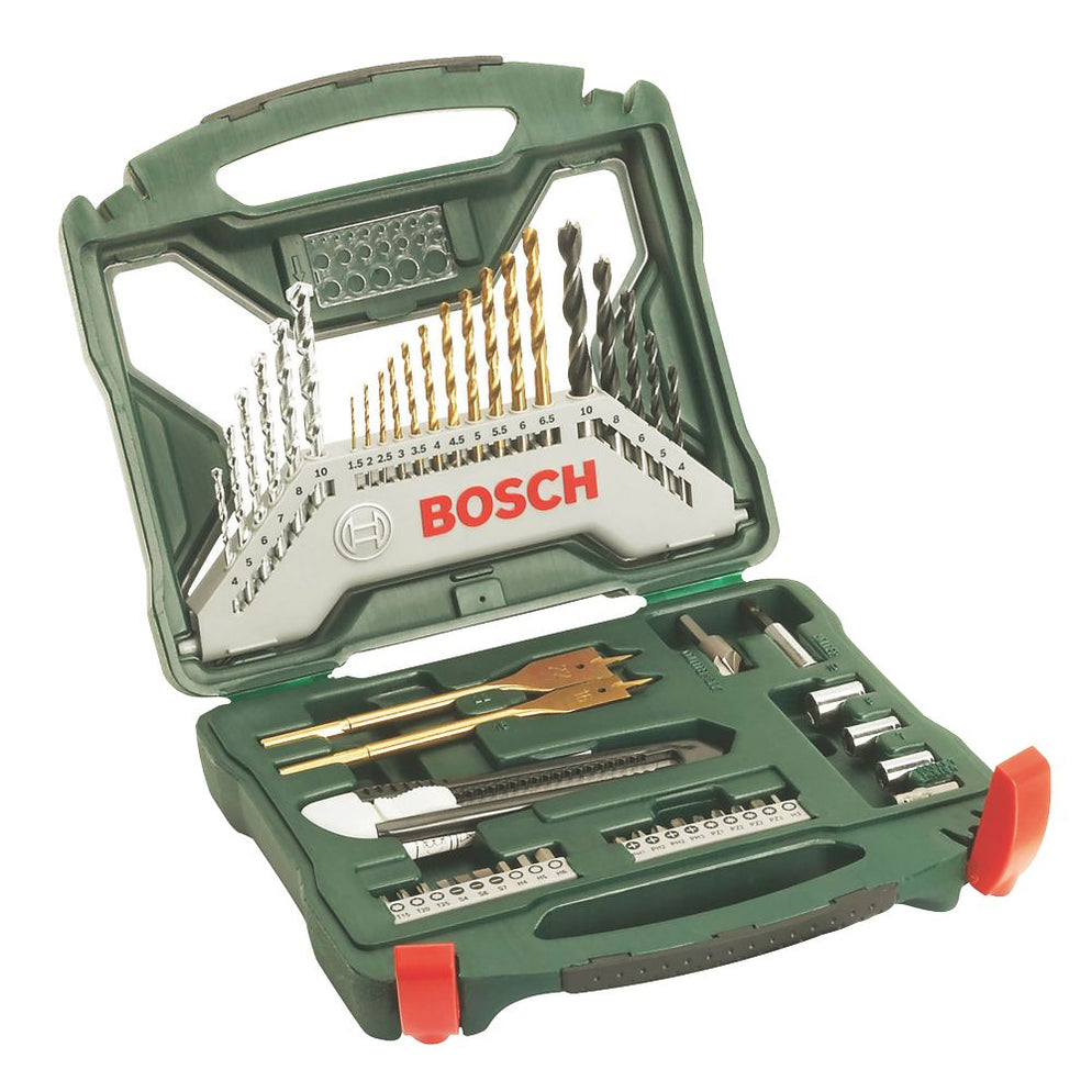 Bosch Straight & Hex Shank Mixed Drill & Screwdriver Bit Set 50 Pieces ...