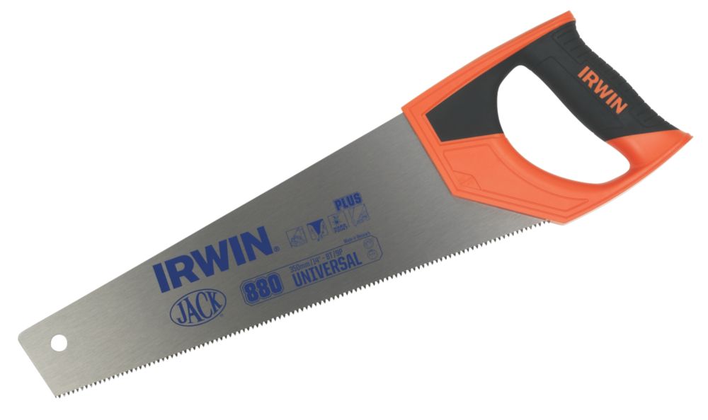 Irwin Jack - Sierra universal para madera de 8 dientes por pulgada, 14" (355 mm)