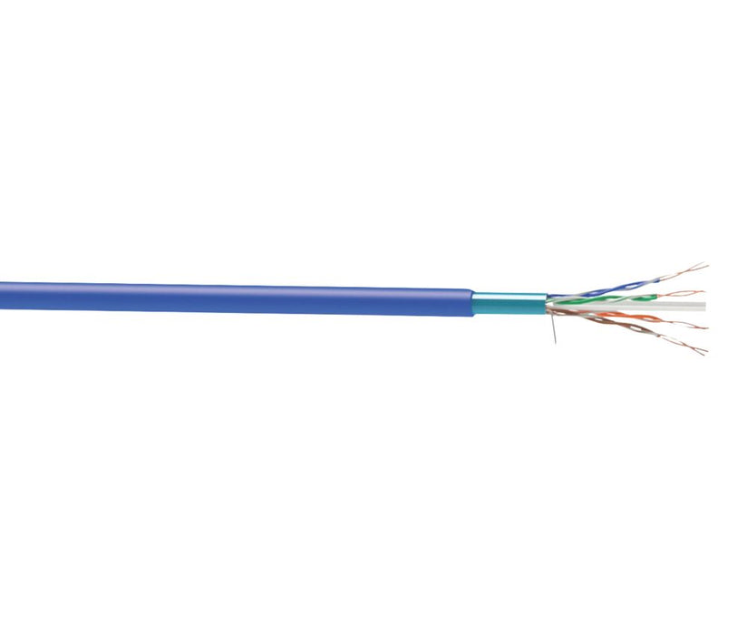 Time - Cable Ethernet sin apantallar Cat 6 gris, 4 pares y 8 conductores, rollo de 100 m