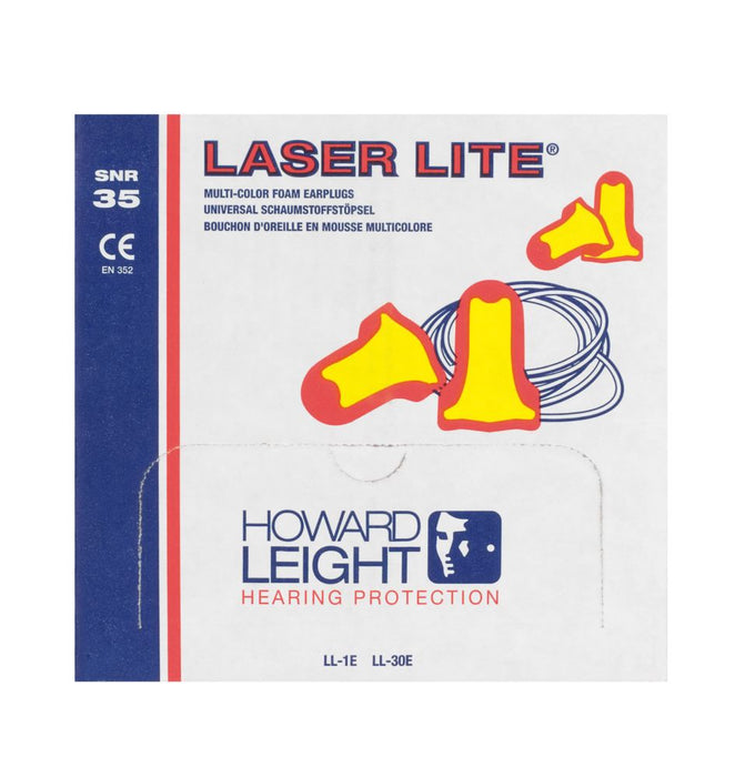 Howard Leight Laser Lite, tapones para los oídos, 35 dB, 200 pares