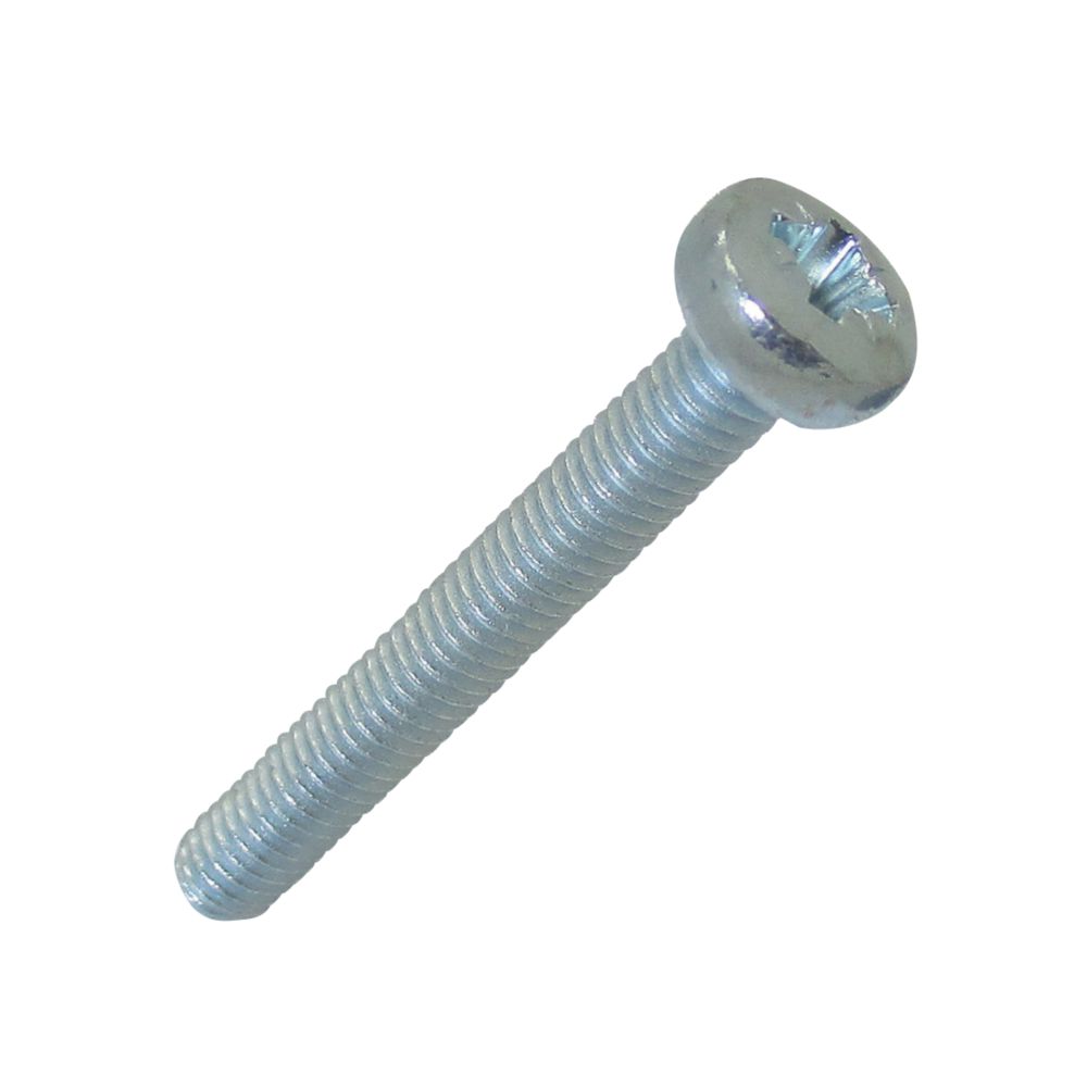 Easyfix Bright Zinc-Plated Pan Machine Screws M4 x 30mm 25 Pack ...