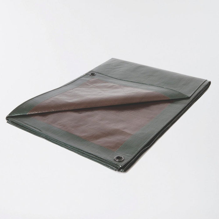 Tarpaulin Sheet Green  Brown 5 x 8m