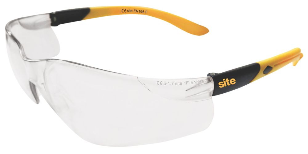 Site SEY231, gafas de seguridad con lente ahumada