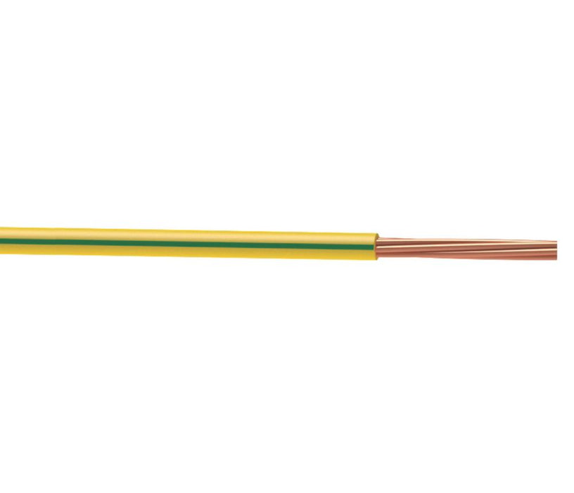 Przewód do rurki kablowej Time 6491X 16 mm² 1-żyłowy zielono-żółty zwój 10 m