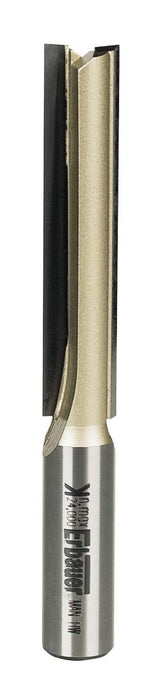 Erbauer, fresa recta de doble estriado y vástago de 1/2" de 12,7 x 63 mm