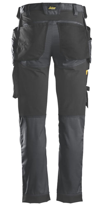 Pantalon extensible Snickers AllroundWork gris / noir tour de taille 41" longueur 32" 