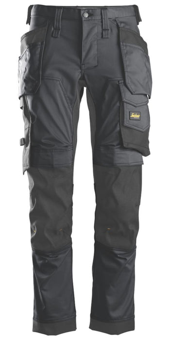 Pantalon extensible Snickers AllroundWork gris / noir tour de taille 41" longueur 32" 