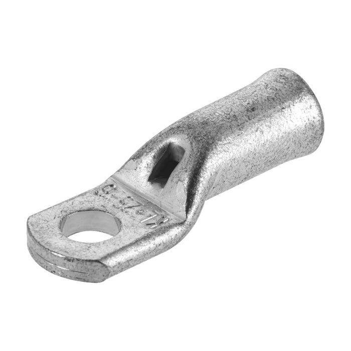 Klauke Non-Insulated Metallic 12mm Ring Straight Tubular Copper Lugs M6 20 Pack