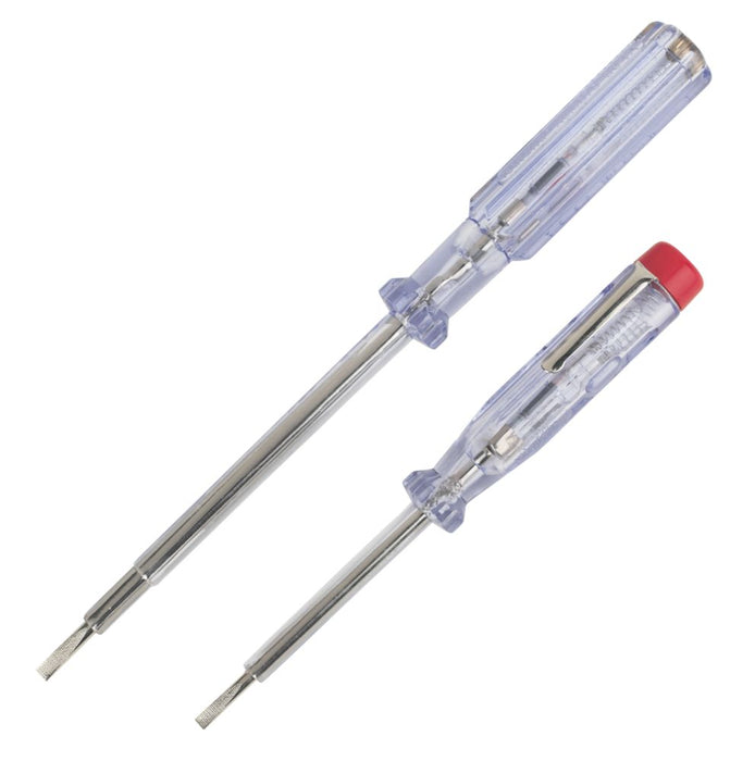 Slotted VDE  Voltage Tester Set 220-240V AC 2 Pcs