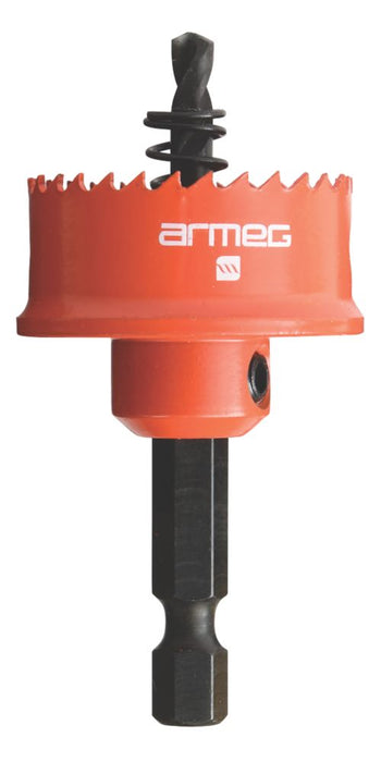 Armeg, broca de corona de vástago hexagonal para acero laminado Acceler8 de 32 mm