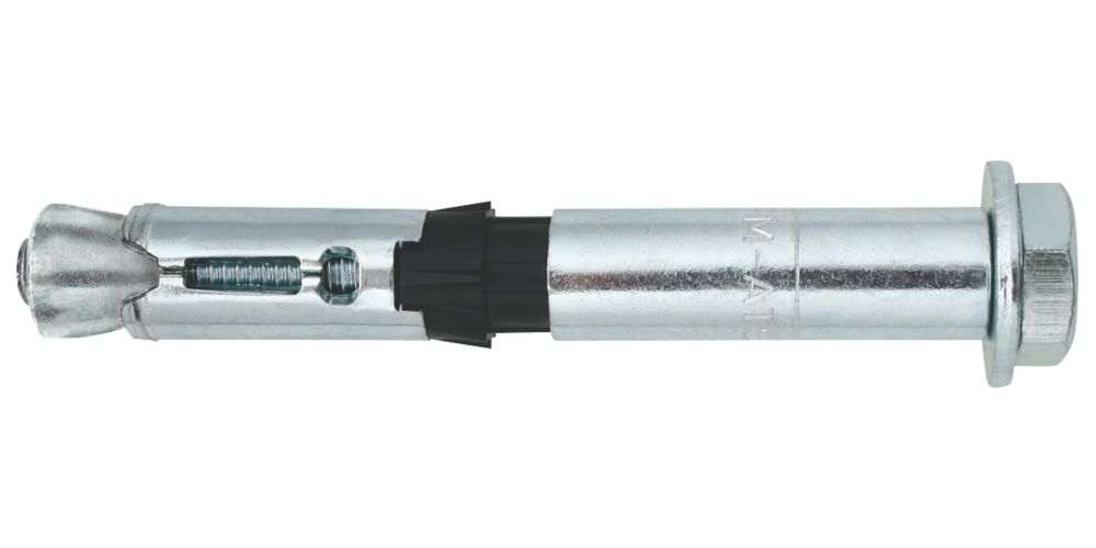 Anclajes de expansión de alta resistencia Friulsider ATS-EVO S de zincado brillante, 15 mm x 130 mm, M10, pack de 20