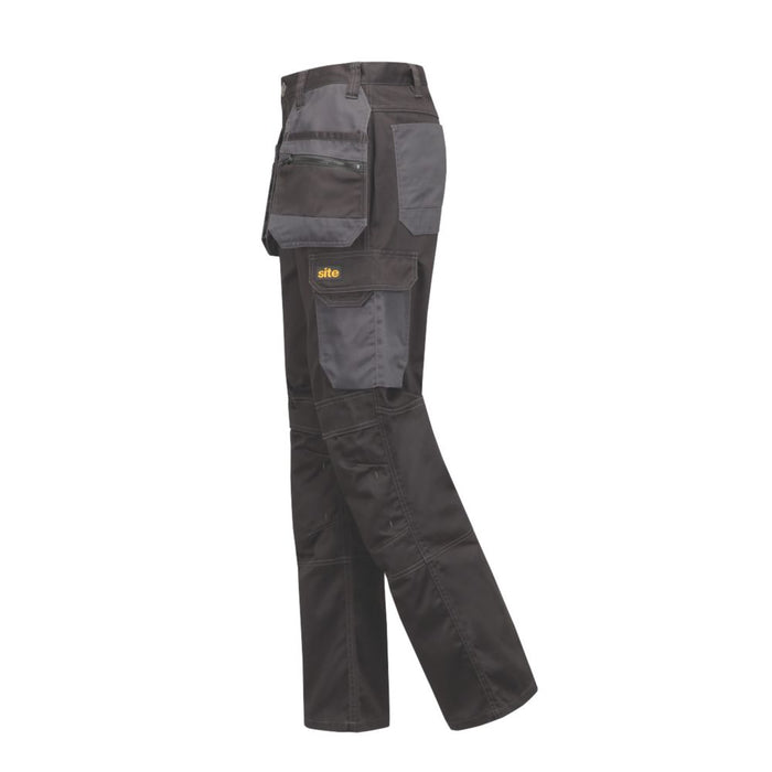 Site Coppell, pantalón con bolsillos de pistolera, negro/gris, talla 50, largo 81 cm