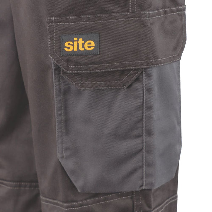 Site Coppell Holster Pocket Trousers Black Grey, Size 50, Length 81 cm