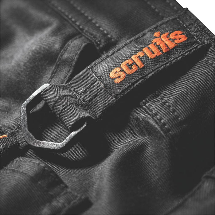 Scruffs TradeFlex, pantalón, negro (cintura 30", largo 32")