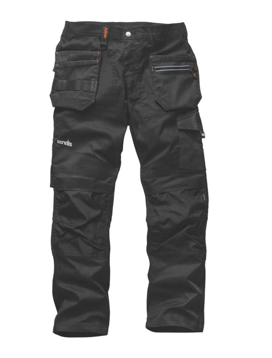 Scruffs TradeFlex, pantalón, negro (cintura 30", largo 32")