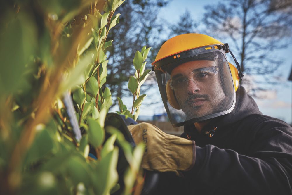 Site  Browguard with Ear Defenders Yellow