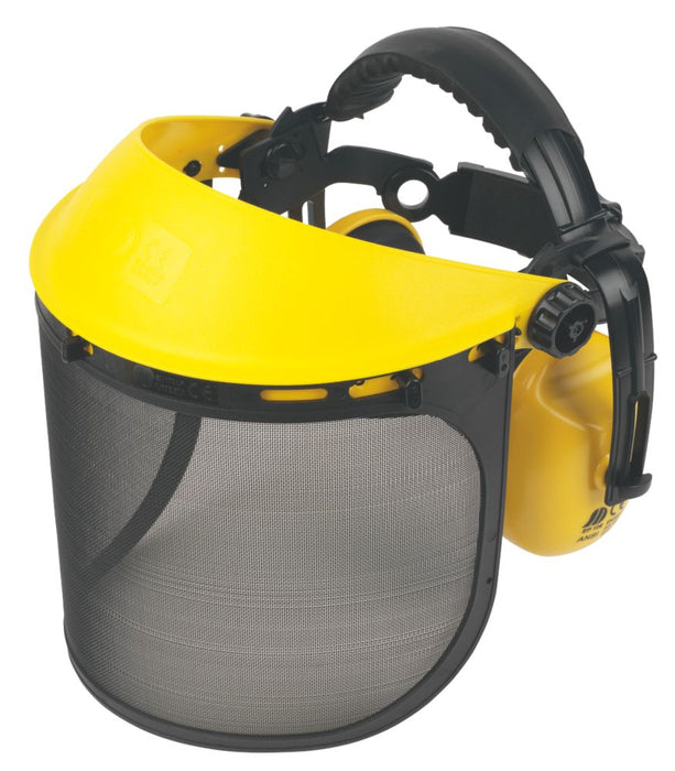 Site  Browguard with Ear Defenders Yellow