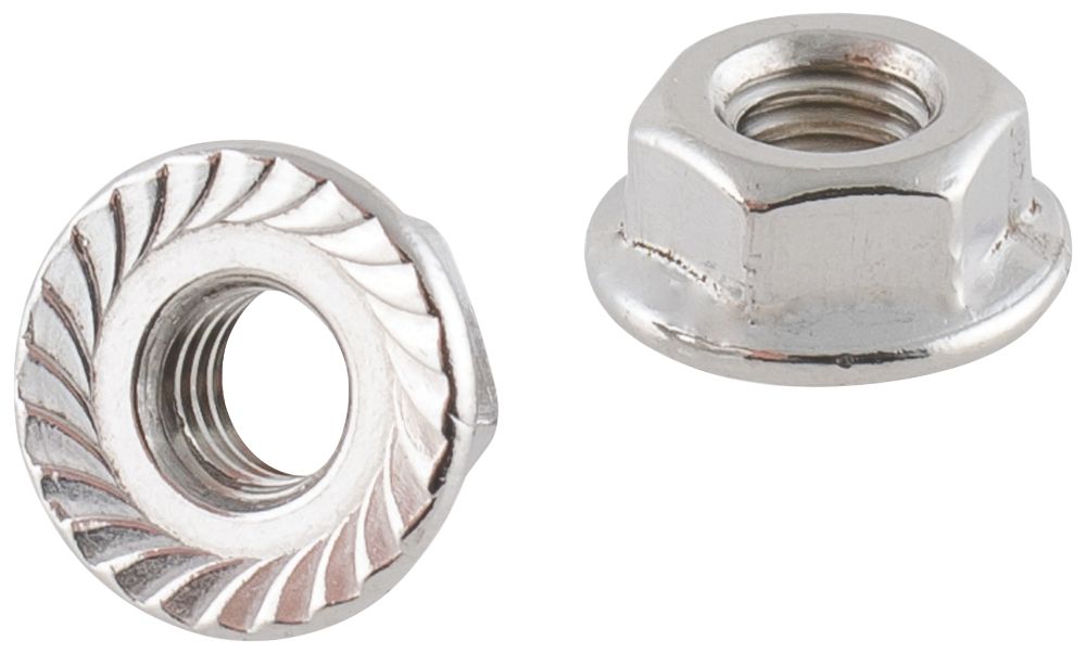 Easyfix A2 Stainless Steel Flange Head Nuts M6 100 Pack