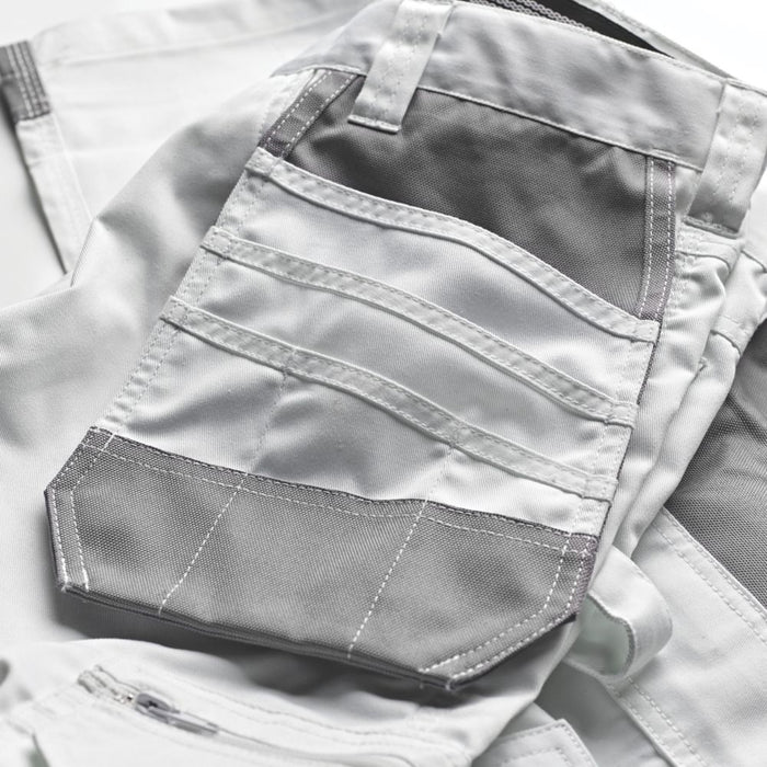 Site Jackal, pantalón de trabajo, blanco/gris (cintura 36", largo 32")