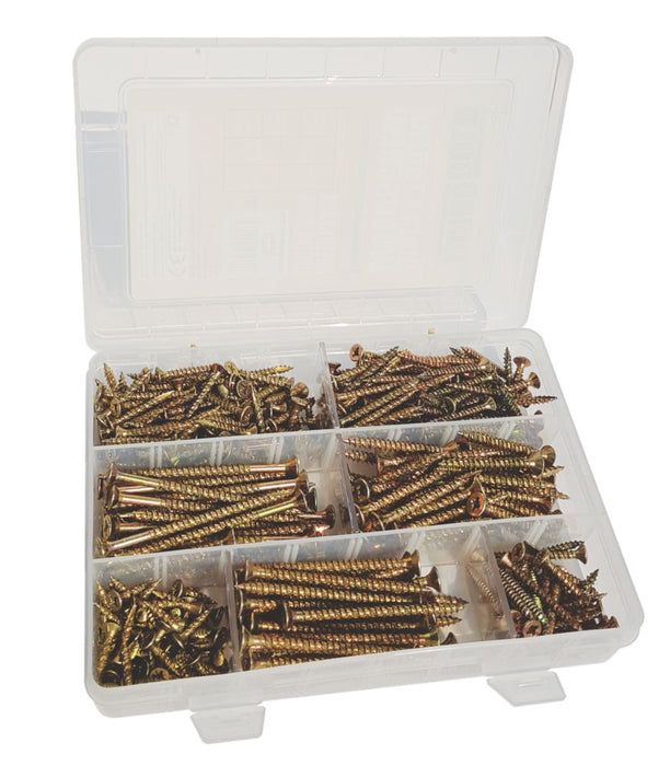 TurboGold  PZ Double-Countersunk Woodscrew Handy Pack 380 Pieces