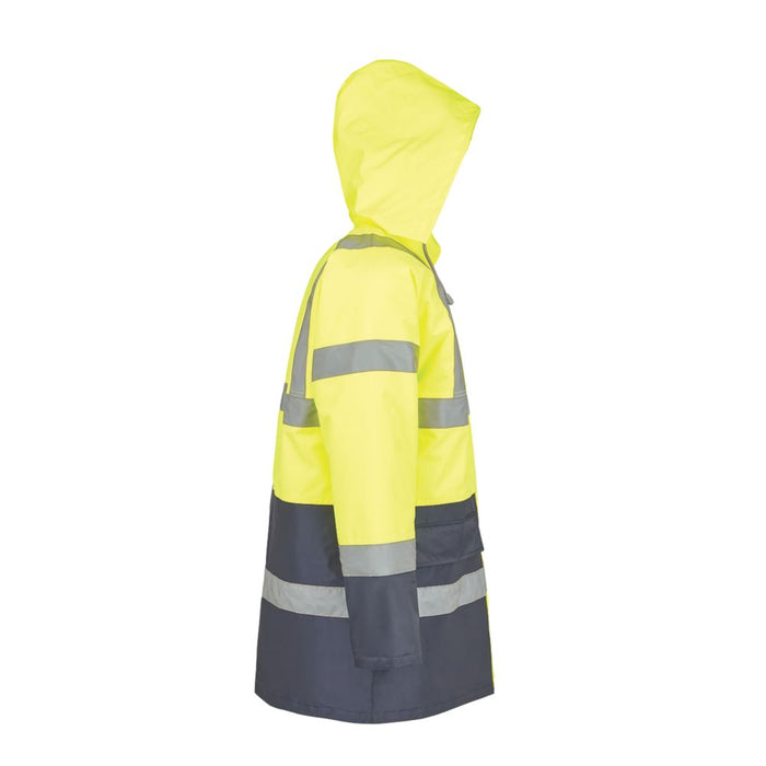 Site Shackley, chaqueta de alta visibilidad, amarillo/azul marino, talla M (pecho 51")