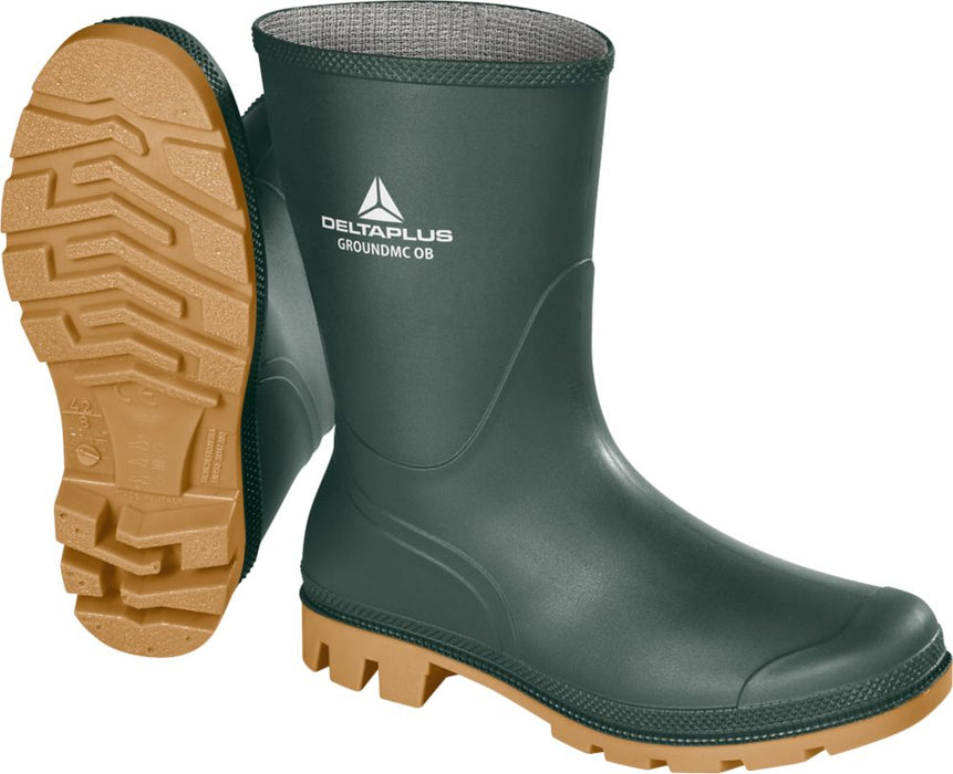 Delta Plus GROMCOBVE, botas de agua sin elementos de seguridad y sin metal, verde-beige, talla 6