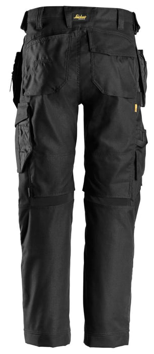 Pantalon de travail en Canvas+ extensible AllroundWork Snickers, noir, taille 48, longueur 81 cm