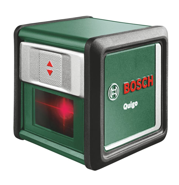Niveau laser en croix à faisceau rouge et mise à niveau automatique Bosch Quigo
