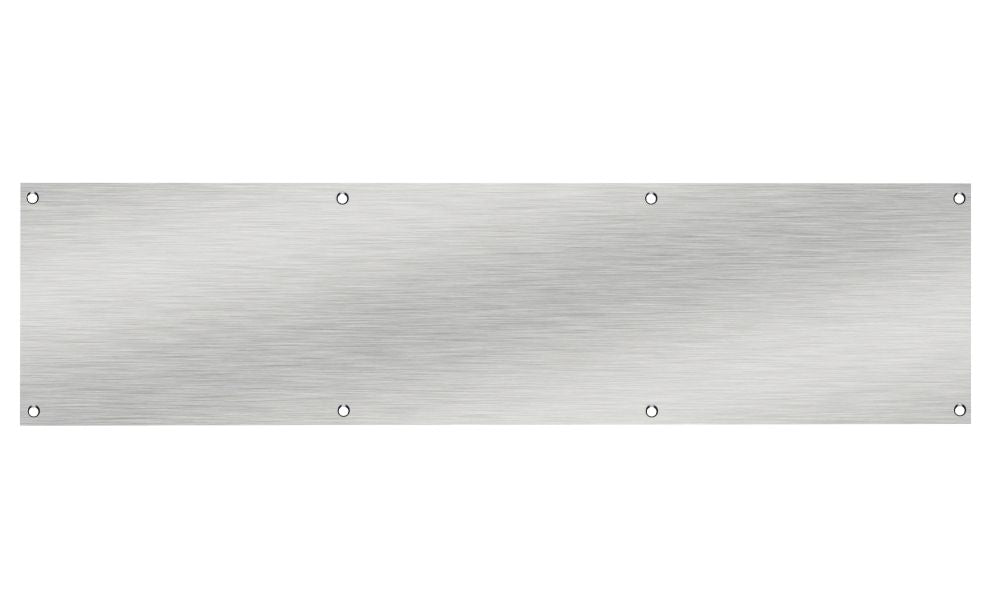 Eurospec - Rodapié para puerta resistente al fuego de acero inoxidable satinado, 915 mm × 150 mm