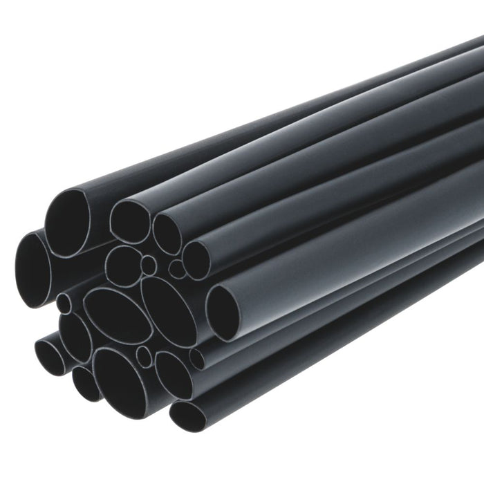 Klauke - Tubo termorretráctil negro, 2,4 - 9,5 mm x 160 mm