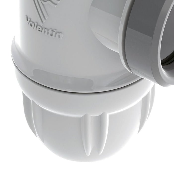 Valentin Adjustable Washbasin Connection Pipe White 60 x 300mm