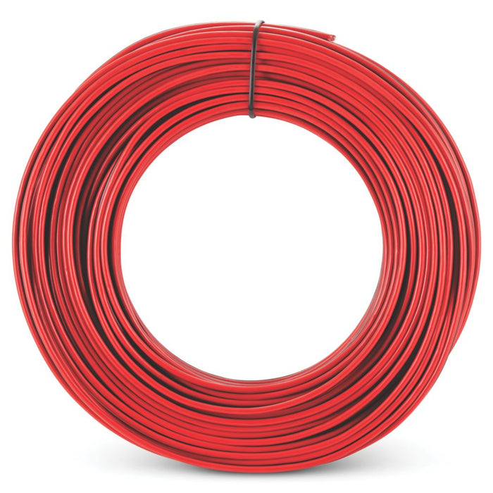 Time - Cable de altavoz de 24 hilos, negro/rojo, bobina de 25 m