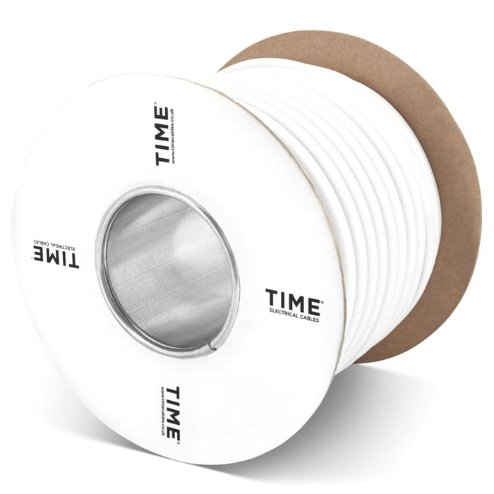 Time 2183Y White 3-Core 0.75mm² Flexible Cable 25m Drum