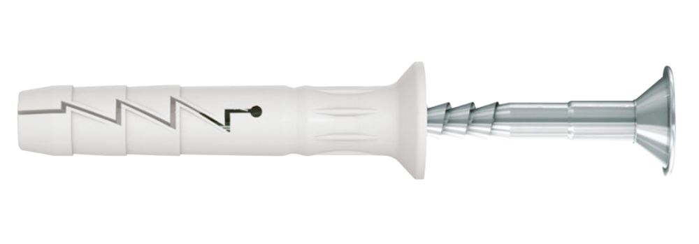 Rawlplug Nylon Hammer-In Fixings 6ga x 60mm 100 Pack