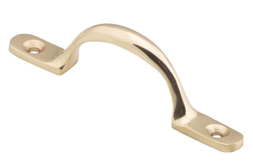 Carlisle Brass Sash Pull Handle Polished Brass 101.5mm x 12mm