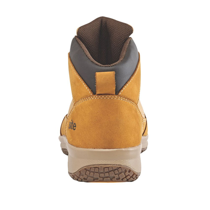 Site Sandstone, botas deportivas de seguridad, color trigo, talla 8