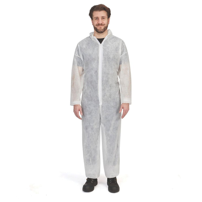 Disposable Coverall White X Large 53 34" Chest 33" L