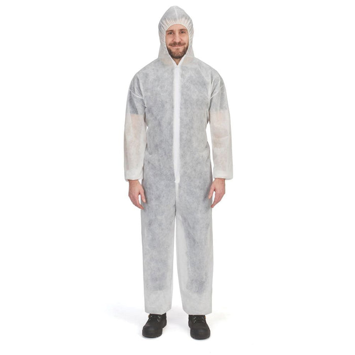 Disposable Coverall White X Large 53 34" Chest 33" L