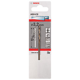 Foret HSS à emmanchement droit Twist Cobalt 3,2 x 65mm Bosch 