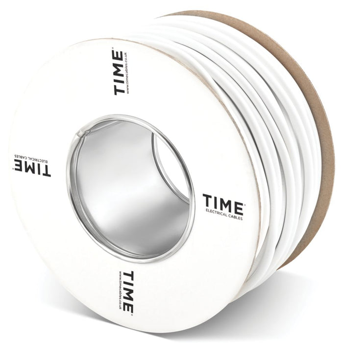 Time Cable Time - Cable flexible 2192Y, 2 conductores, 0,75 mm², blanco, rollo de ...