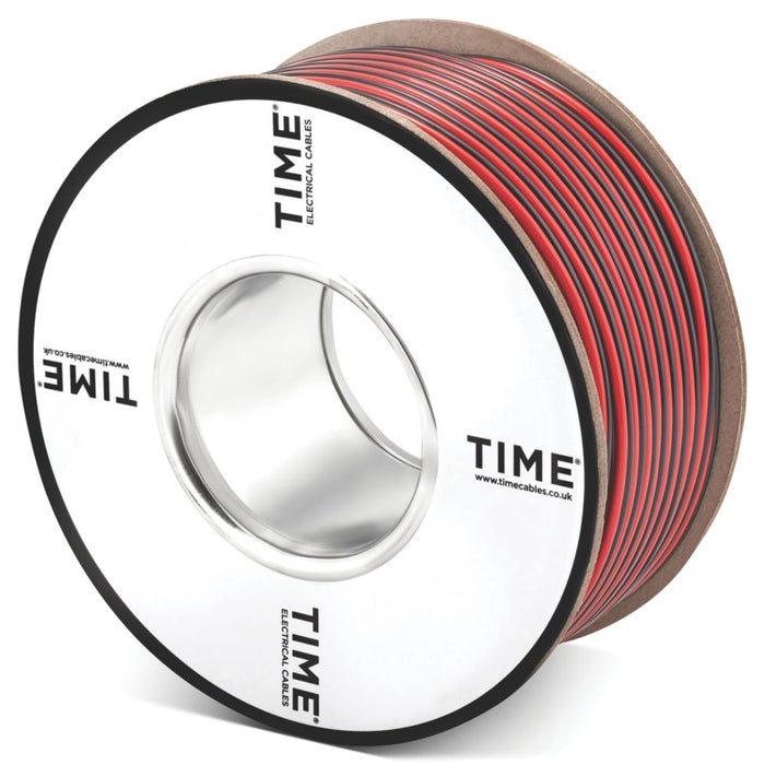 Przewód głośnikowy Time 24-drutowy czarno-czerwony bęben 50 m