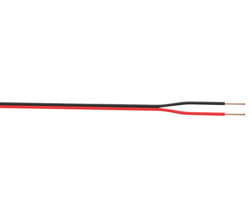 Time - Cable de altavoz de 24 hilos, negro/rojo, rollo de 50 m