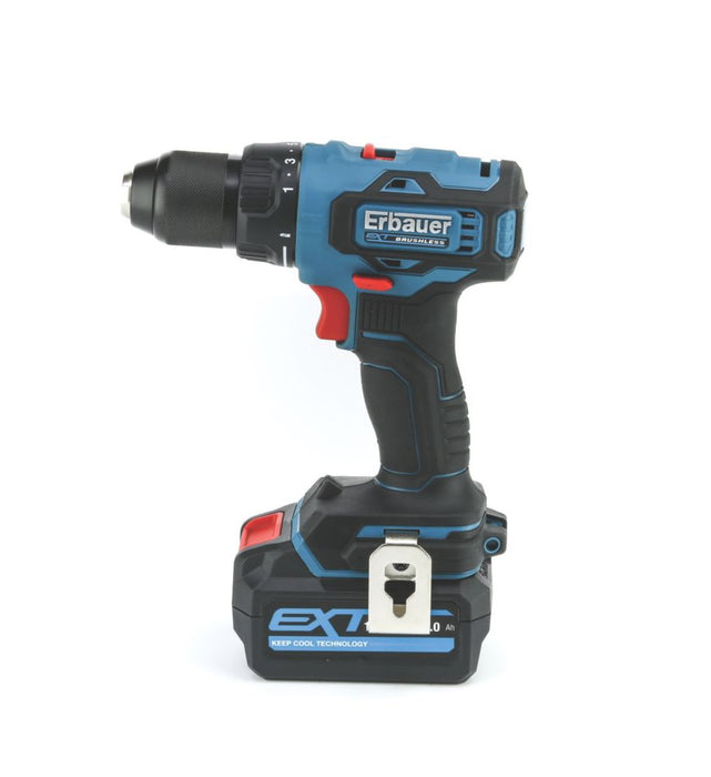 Erbauer EDD18-Li-2 18V 1 x 4.0Ah Li-Ion EXT Brushless Cordless Drill Driver