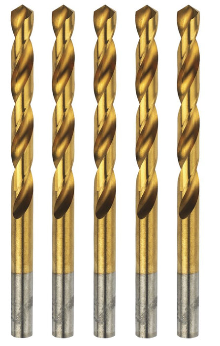 Erbauer   Straight Shank Ground HSS Drill Bits 8.5 x 117mm 5 Pack