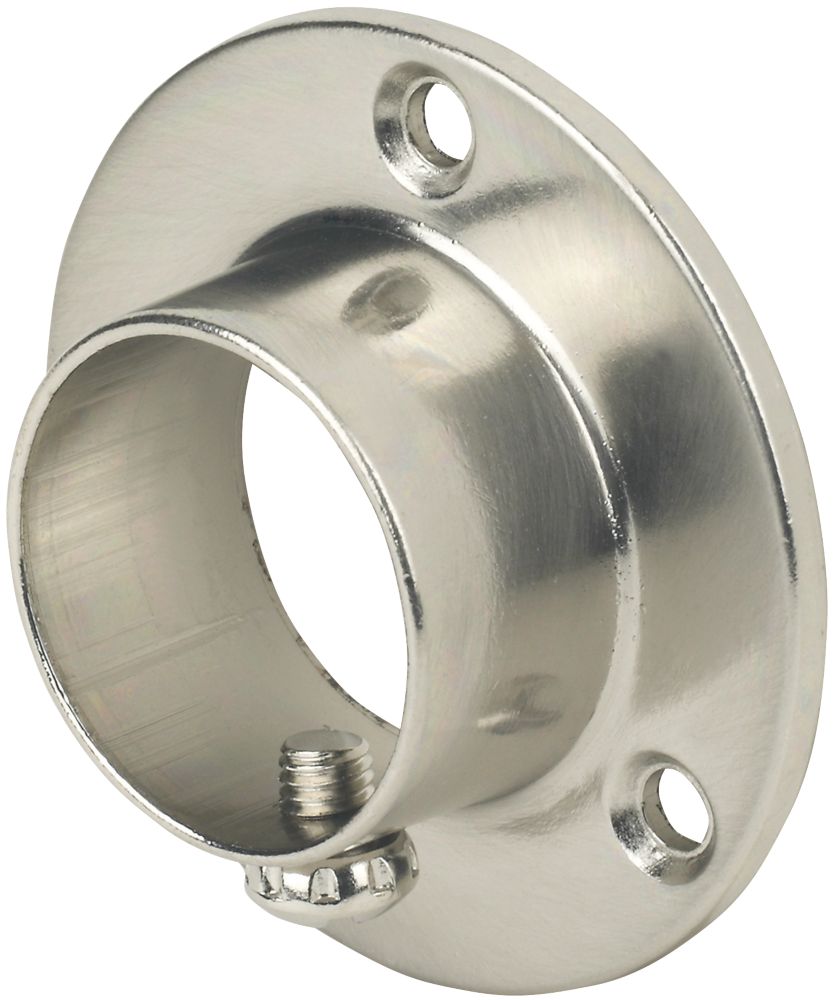 Smith & Locke Rail End Sockets Brushed Nickel 25mm 2 Pack — Screwfix EU