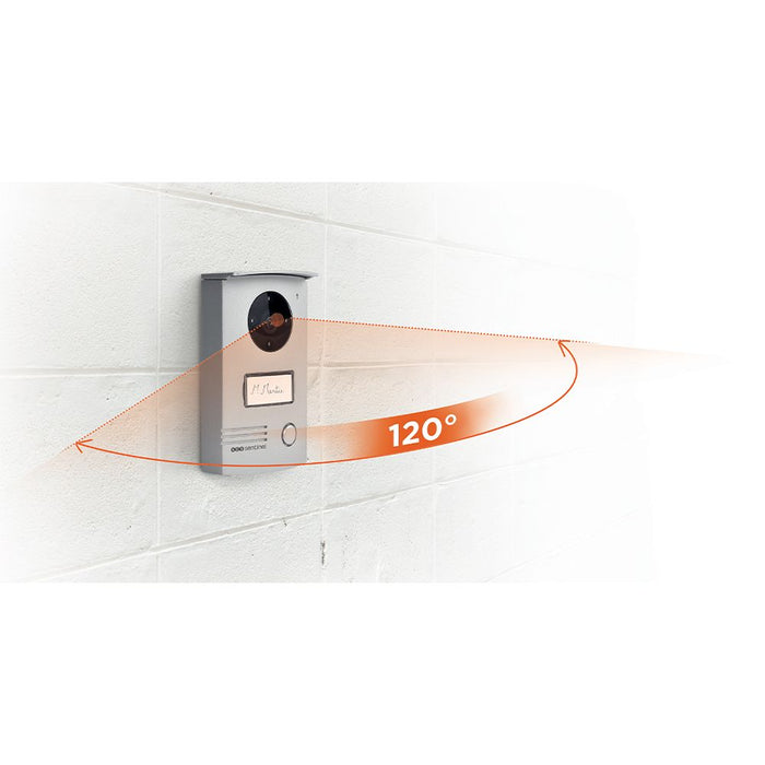 Interphone vidéo filaire SCS Sentinel avec fonction RFID (badges) blanc