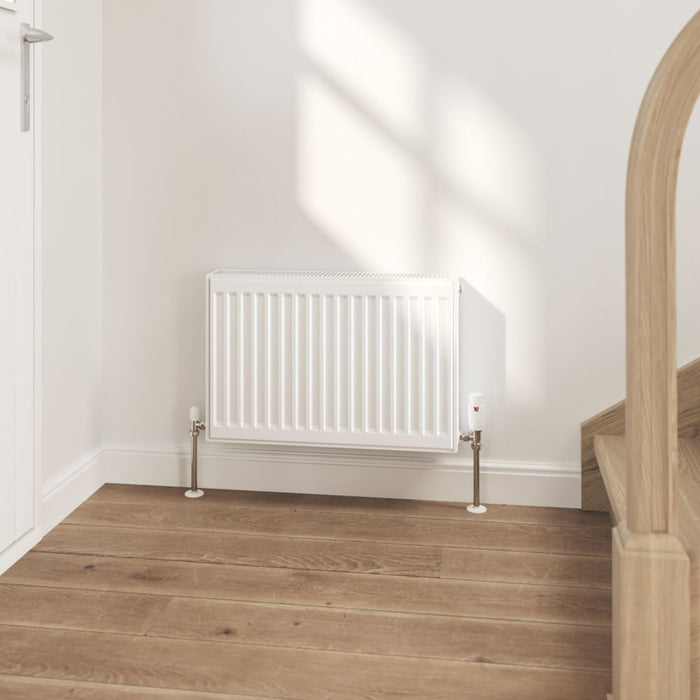 Radiateur eau chaude à double panneau Flomasta type 22 400 x 600mm blanc